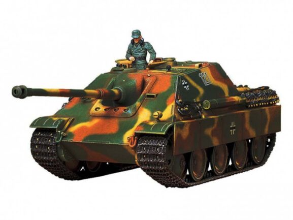 Немецкий тяжелый истребитель танков САУ Sd.Kfz.173 Jagdpanther (Ягдпантера) с 1 фигурой-фото3