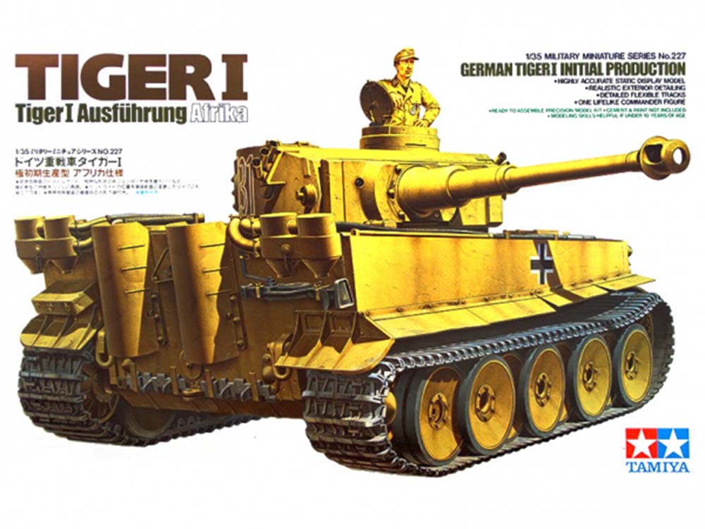 Немецкий тяжелый танк Pz.Kpfw.VI Ausf.E Тигр (T-VI) (ранняя версия) с 1 фигурой-фото1