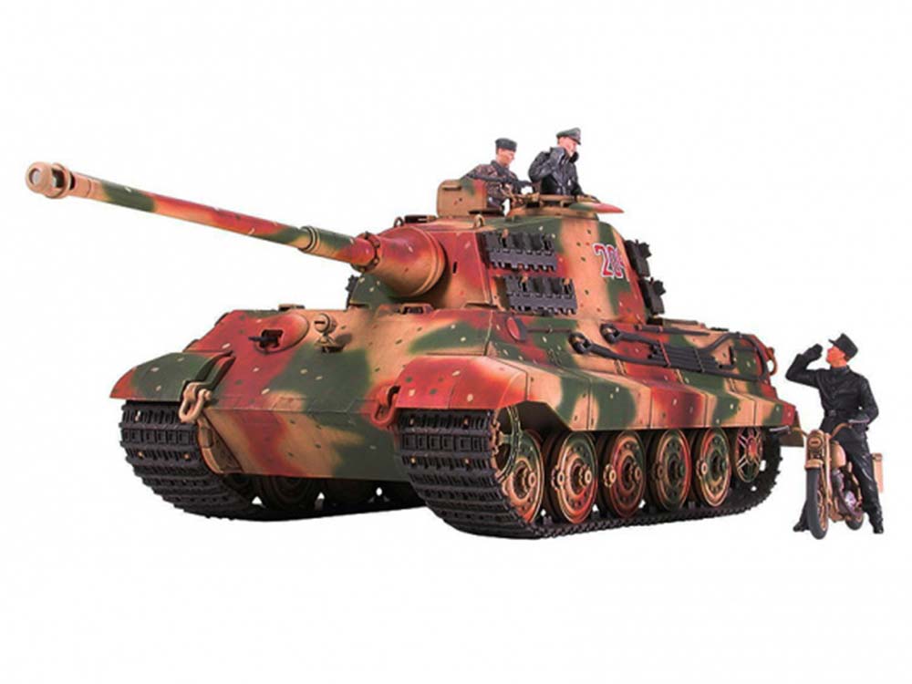 Немецкий тяжелый танк Pz.Kpfw.VI Королевский Тигр (Арденнский фронт) c мотоциклистом на DKW NZ350-фото2