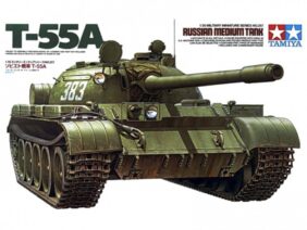 Советский средний танк Т-55А с 1 фигурой-фото1