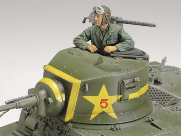Американский легкий танк M3 Stuart (Стюарт) с фигурой командира-фото4