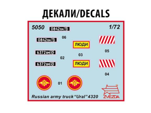 Российский армейский грузовик Урал 4320 (1:72)-фото8