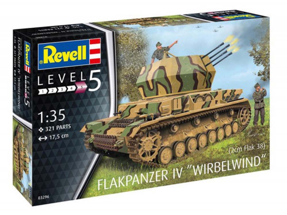 Купить сборную модель САУ Flakpanzer IV Wirbelwind, масштаб 1:35 (Revell)-фото1 Немецкая зенитная самоходная установка САУ Flakpanzer IV «Wirbelwind» (Revell)-фото1