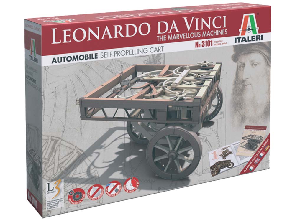 Автомобиль с арбалетным приводом по проекту Леонардо да Винчи (Italeri)-фото1