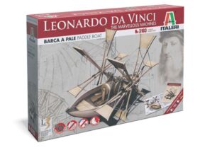 Лодка с гребными колесами по проекту Леонардо да Винчи (Italeri)-фото1