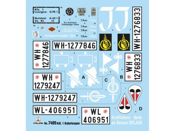 Немецкий автомобиль повышенной проходимости Volkswagen Typ 82 (Kübelwagen) (1:9)-фото10