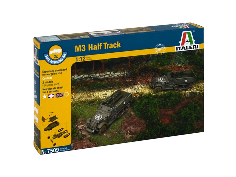 Купить сборную модель M3 Скаут, масштаб 1:72 (Italeri)-фото1 Американский бронетранспортер M3 Скаут (1:72)-фото1