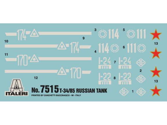 Советский средний танк Т-34/85 (1:72) (Italeri)-фото3