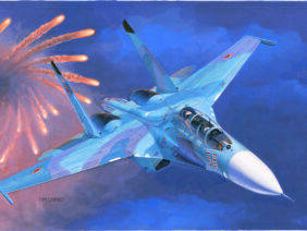 Российский учебно-боевой самолет Су-27УБ (Trumpeter)-фото1