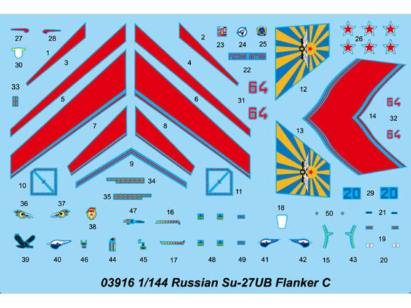 Российский учебно-боевой самолет Су-27УБ (1:144)-фото6