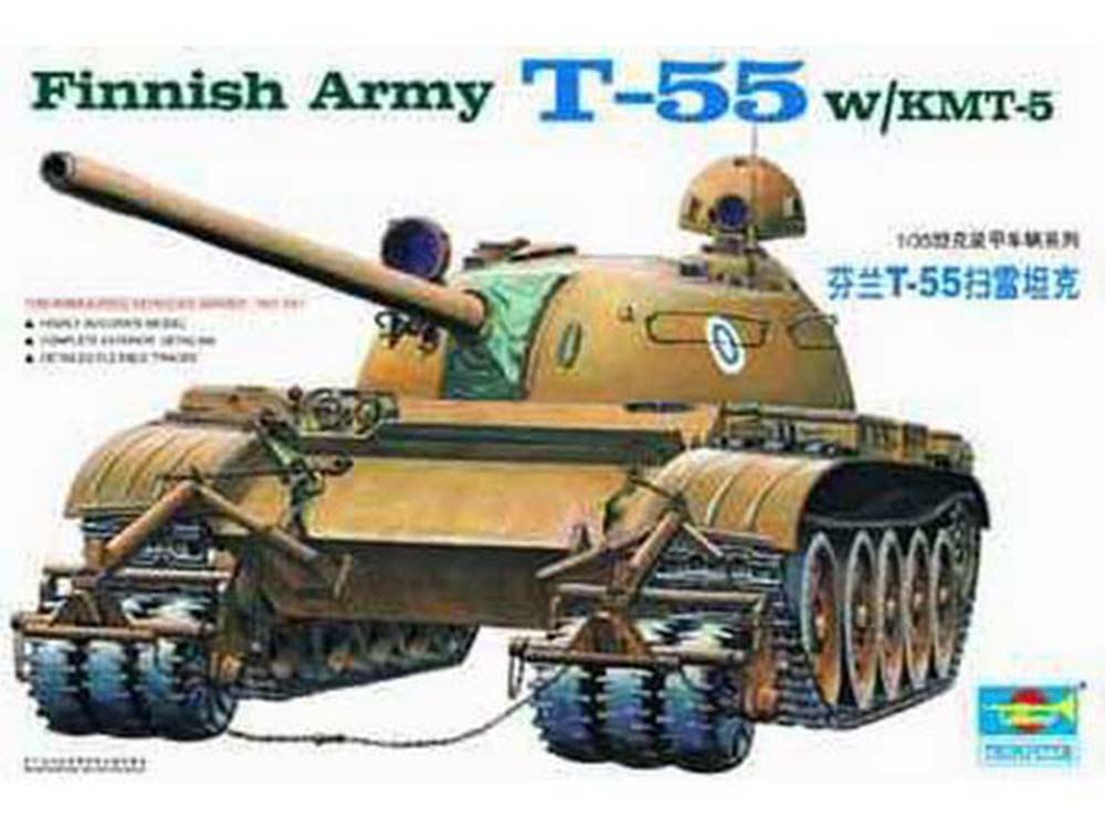 Купить сборную модель танка Т-55 с КТМ-5, масштаб 1:35 (Trumpeter)-фото1 Советский средний танк Т-55 с КТМ-5-фото1