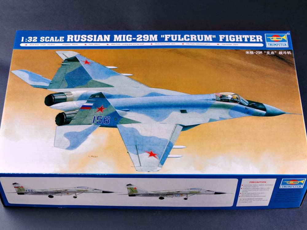 Купить сборную модель самолета МиГ-29М Fulcrum, масштаб 1:32 (Trumpeter)-фото1 Легкий фронтовой истребитель МиГ-29М Fulcrum-фото1