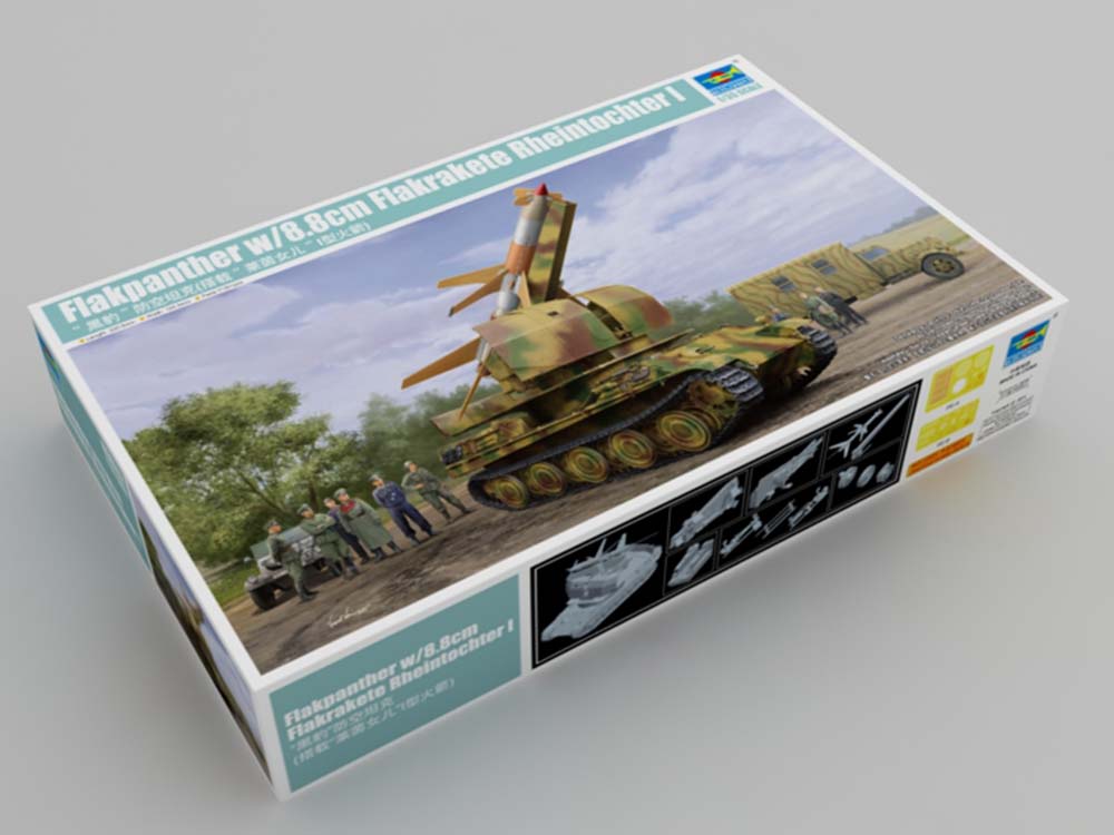 Немецкая зенитная самоходная установка САУ Flakpanther w/8.8cm Flakrakete Rheintochter I-фото1