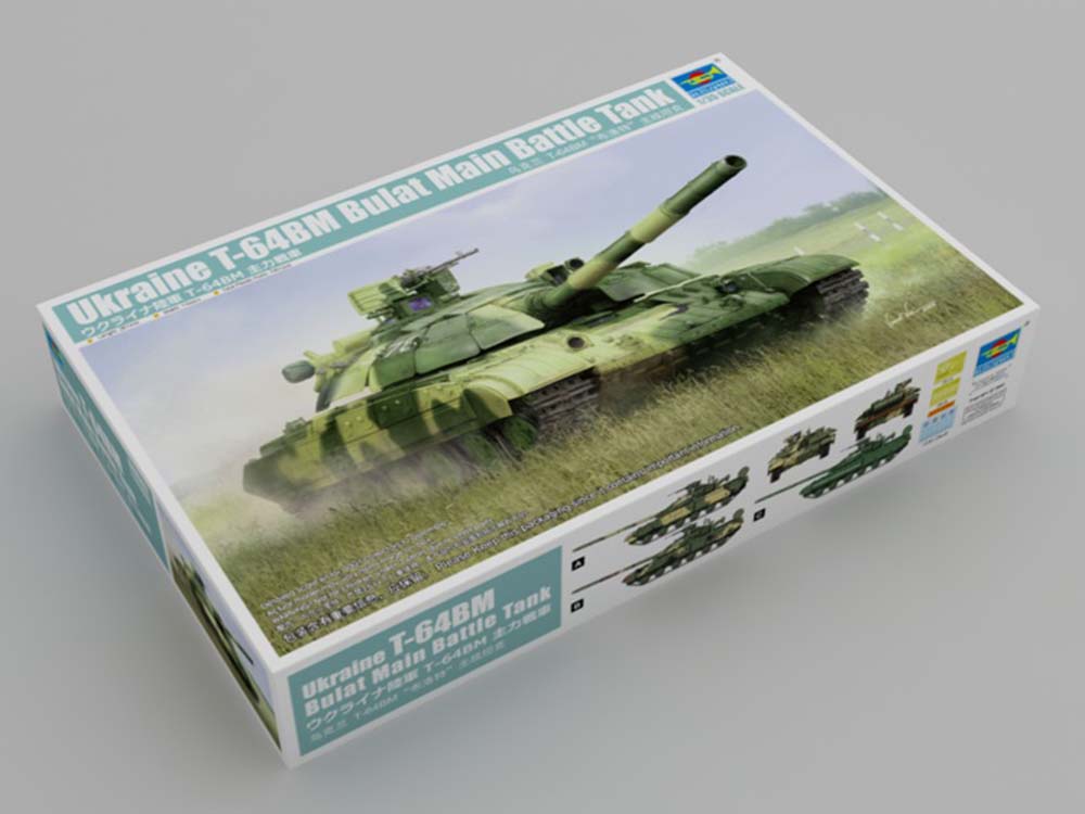 Купить сборную модель танка Т-64БМ, масштаб 1:35 (Trumpeter)-фото1 Украинский средний танк Т-64БМ-фото1