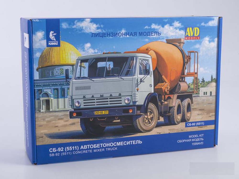 Автобетоносмеситель СБ-92 (КАМАЗ-5511) (AVD Models)-фото1