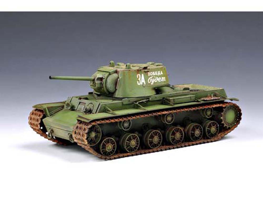 Советский тяжелый танк КВ-1 обр. 1942 г. с легкой башней (00360)-фото2
