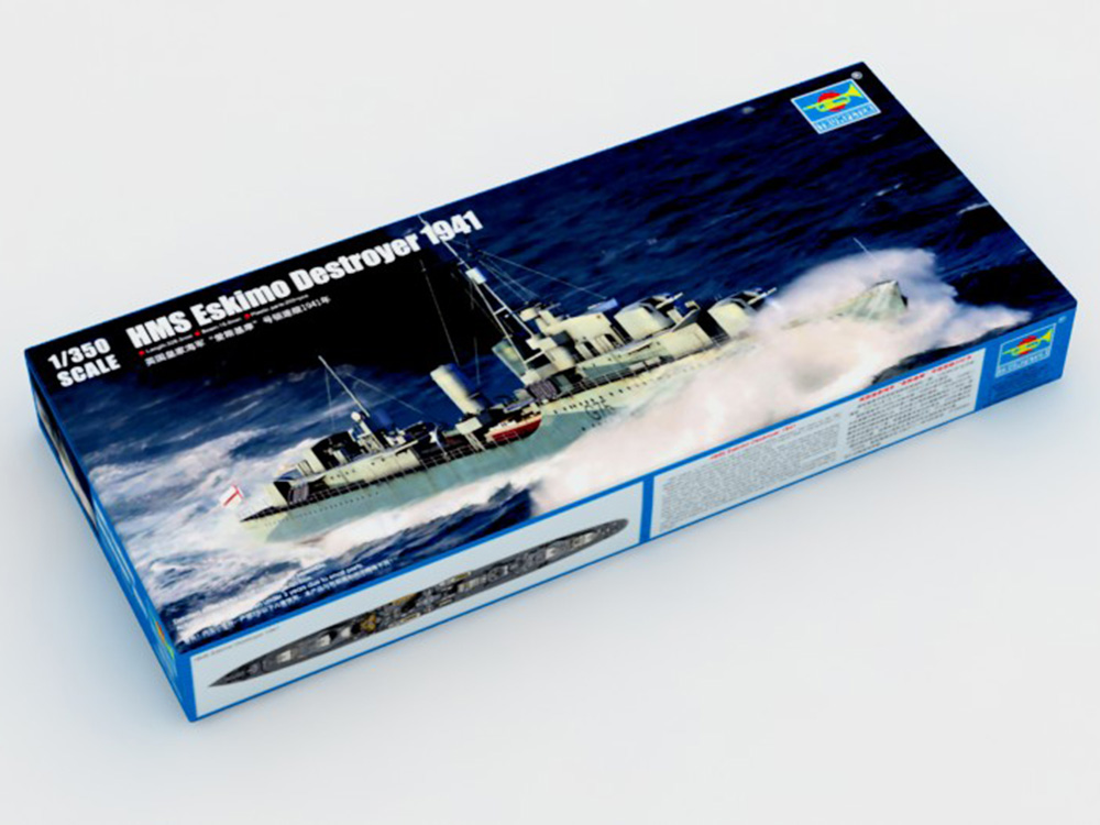 Купить сборную модель эсминца HMS Eskimo 1941 (Эскимо), масштаб 1:350 (Trumpeter)-фото1 Британский эсминец HMS Eskimo 1941 (Эскимо)-фото1