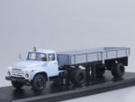 Седельный тягач ЗИЛ-130В1 с полуприцепом ОДАЗ-885 (голубой/серый)-фото1