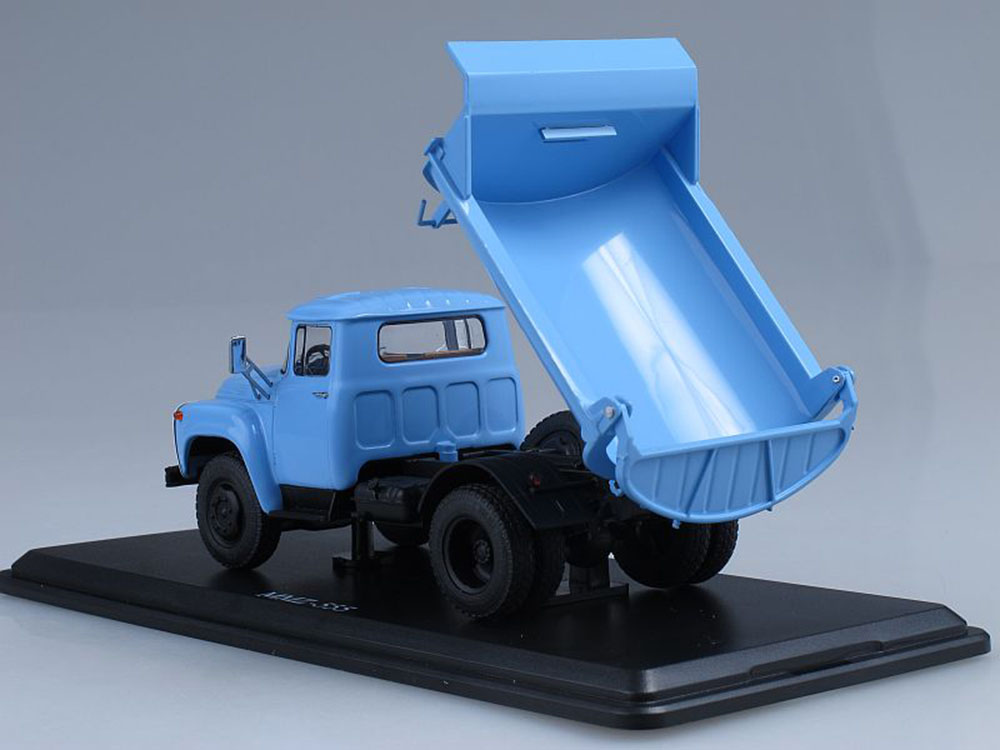Самосвал ММЗ-555 (ЗИЛ-130) поздний 1979 год (голубой)-фото2