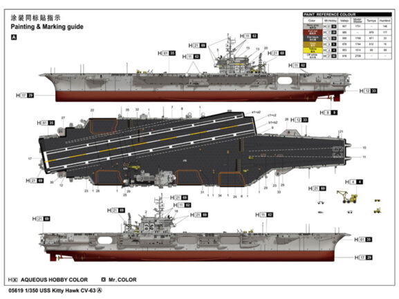 Американский авианосец USS Kitty Hawk CV-63 (Китти Хок) (Trumpeter)-фото5