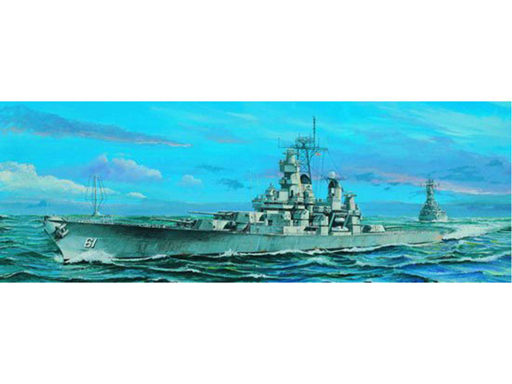 Купить сборную модель линкора USS Iowa BB-61 (Айова), масштаб 1:700 (Trumpeter)-фото1 Американский линкор USS Iowa BB-61 (Айова)-фото1