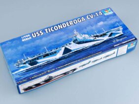Американский авианосец USS Ticonderoga CV-14 (Тикондерога) (1:700)-фото1