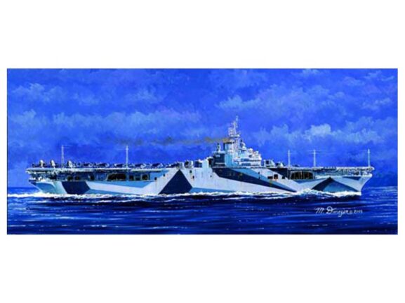 Американский авианосец USS Ticonderoga CV-14 (Тикондерога) (1:700)-фото2