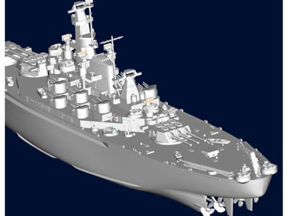 Американский линкор USS Alabama BB-60 (Алабама) (1:700)-фото10