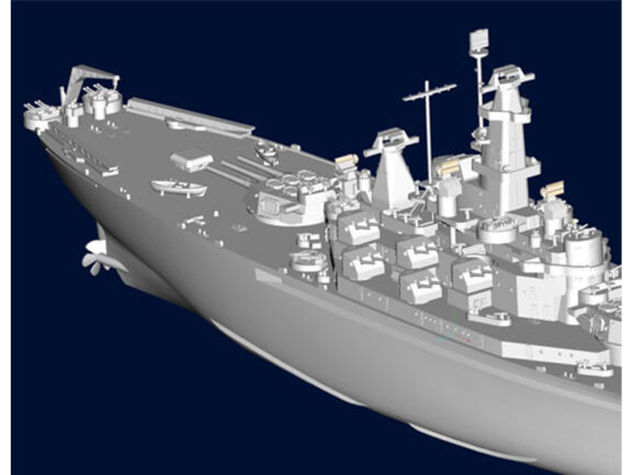 Американский линкор USS Alabama BB-60 (Алабама) (1:700)-фото11