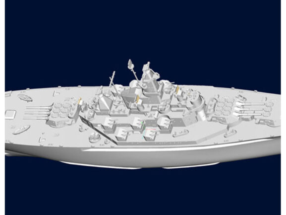 Американский линкор USS Alabama BB-60 (Алабама) (1:700)-фото12