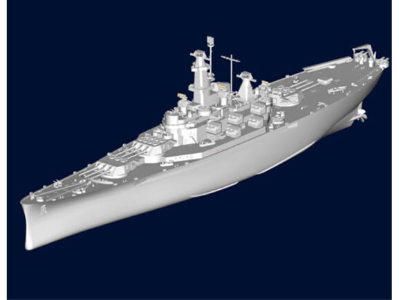 Американский линкор USS Alabama BB-60 (Алабама) (1:700)-фото8