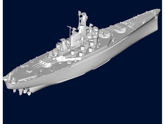 Американский линкор USS Alabama BB-60 (Алабама) (1:700)-фото9