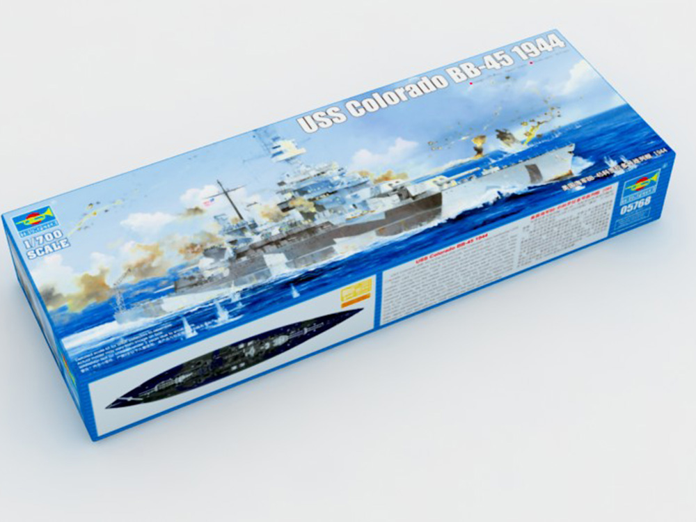 Купить сборную модель линкора USS Colorado BB-45 (Колорадо), масштаб 1:700 (Trumpeter)-фото1 Американский линкор USS Colorado BB-45 (Колорадо)-фото1