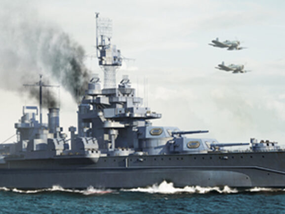 Американский линкор USS Maryland BB-46 1945 (Мэриленд)-фото2