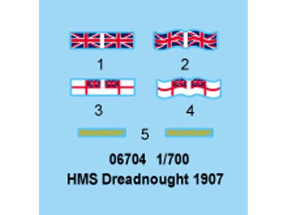 Британский линкор HMS Dreadnought (Дредноут) 1907 (1:700)-фото3