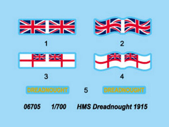 Британский линкор HMS Dreadnought (Дредноут) 1915 (1:700)-фото2