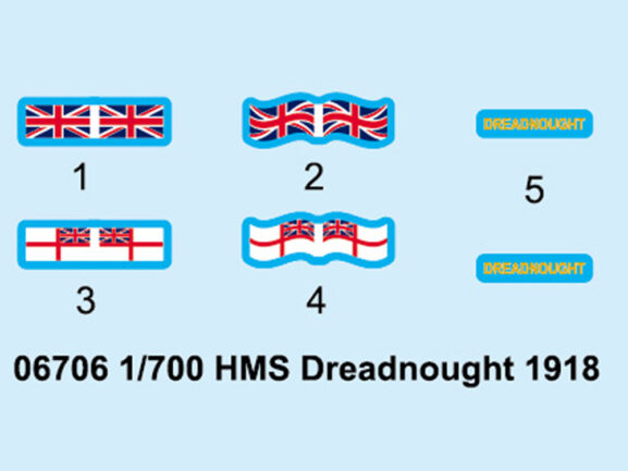 Британский линкор HMS Dreadnought (Дредноут) 1918 (1:700)-фото9