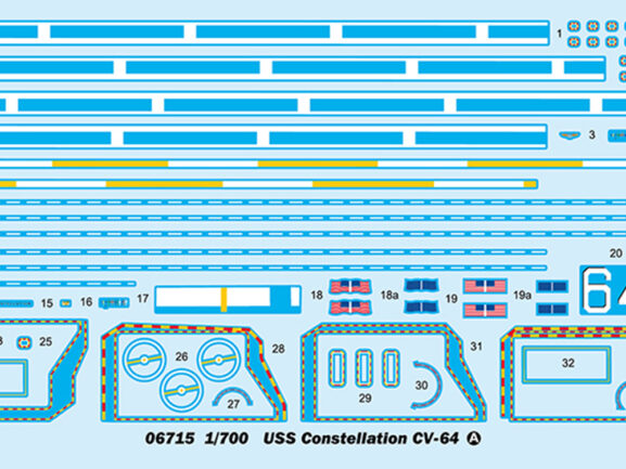 Американский авианосец USS Constellation CV-64 (Констеллейшн) (1:700)-фото3