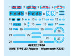 Британский фрегат HMS Monmouth F235 (Монмут) (1:700)-фото3