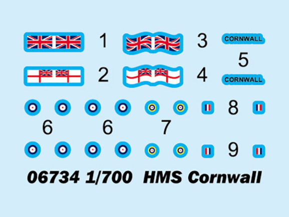 Британский тяжелый крейсер HMS Cornwall (Корнуолл)-фото3