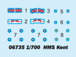 Британский тяжелый крейсер HMS Kent (Кент) (1:700)-фото3