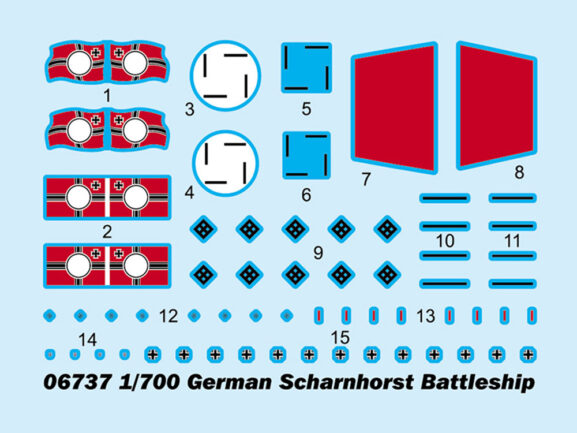 Немецкий линкор Scharnhorst (Шарнхорст) (Trumpeter)-фото3