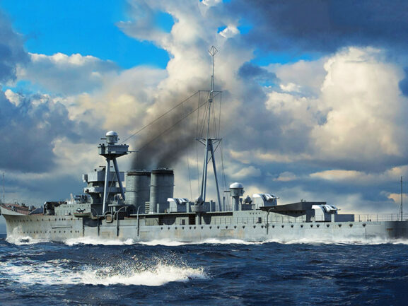 Британский легкий крейсер HMS Calcutta (Калькутта)-фото2