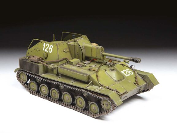 Советская самоходная артиллерийская установка СУ-76М (1:35)-фото6