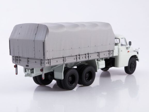 Грузовик Tatra-148VNM бортовой (с тентом) серый-фото2