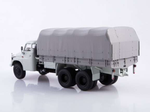 Грузовик Tatra-148VNM бортовой (с тентом) серый-фото3