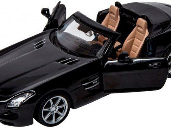 Автомобиль Mercedes-Benz SLS AMG black (Bburago)-фото3