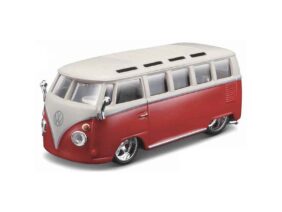Автомобиль Volkswagen T1 Samba (бело-красный)-фото1