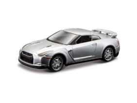 Автомобиль Nissan GT-R Silver (1:64)-фото1