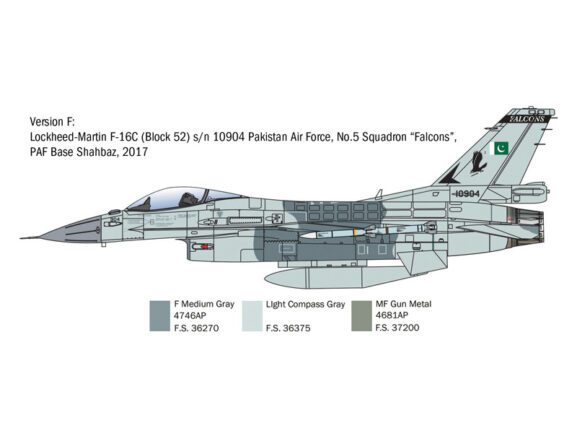 Американский истребитель Lockheed Martin F-16C Fighting Falcon (Italeri)-фото7